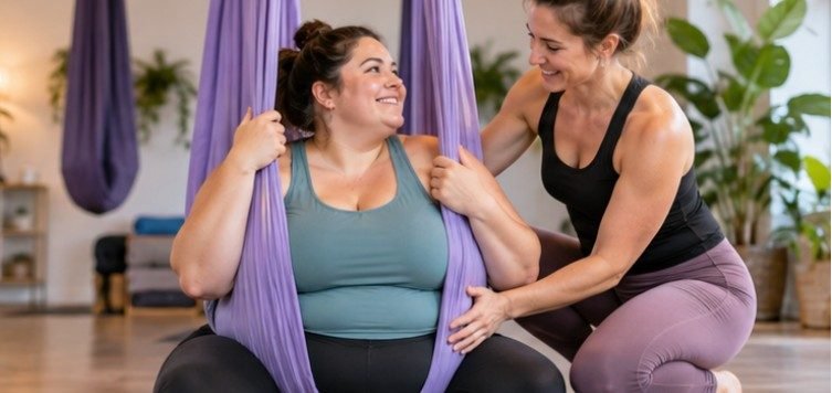 Plus Size Aerial Yoga for Beginners: A Smarter Way to Start
