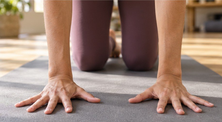 Downward-Facing Dog and High Plank