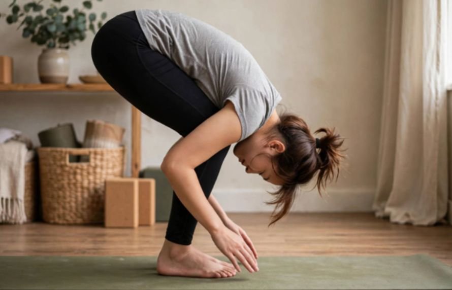 Step 10 Standing Forward Fold (Uttanasana)