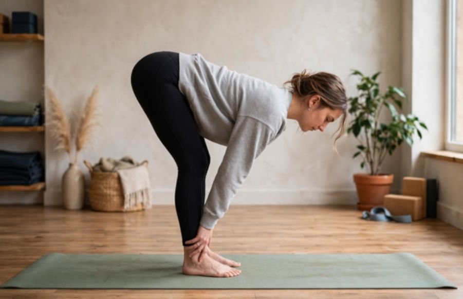 Step 9 Halfway Lift Return (Ardha Uttanasana)